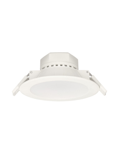 AURA LED 12W, oprawa downlight, podtynkowa, 950lm, 3000K, biała, wbudowany zasilacz LED