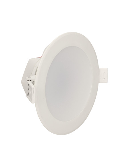AURA LED 12W, oprawa downlight, podtynkowa, 950lm, 3000K, biała, wbudowany zasilacz LED