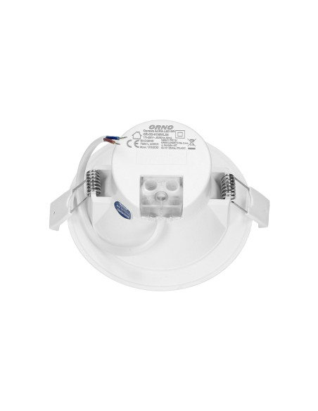 AURA LED 9W, oprawa downlight, podtynkowa, 4000K, biała, wbudowany zasilacz LED