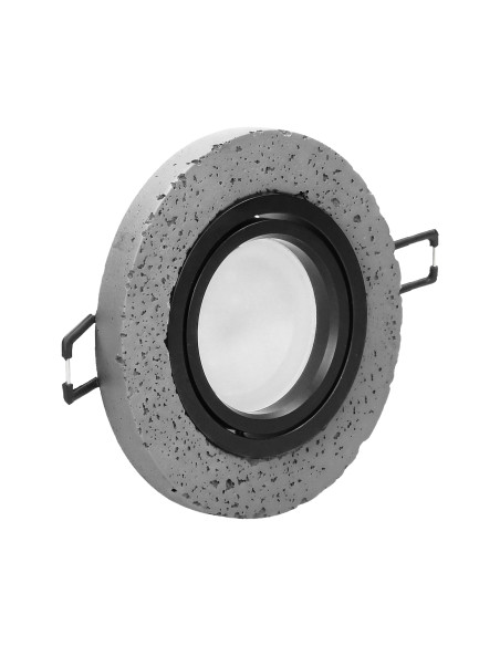 HALISI RM ramka dekoracyjna oprawy punktowej, MR16/GU10 max 50W, koło, ruchoma, czarna