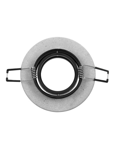 HALISI RM ramka dekoracyjna oprawy punktowej, MR16/GU10 max 50W, koło, ruchoma, czarna