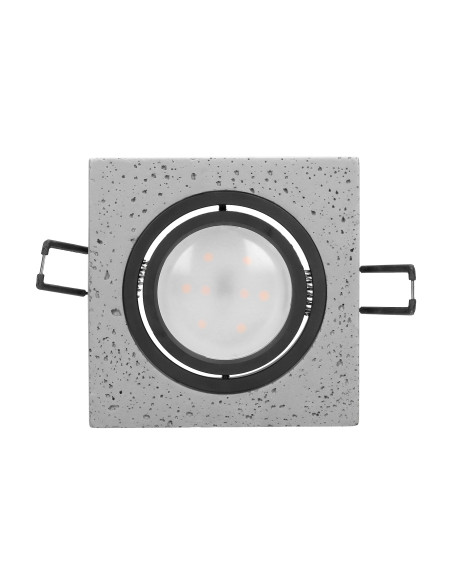 HALISI SM ramka dekoracyjna oprawy punktowej, MR16/GU10 max 50W, kwadrat, ruchoma, czarna