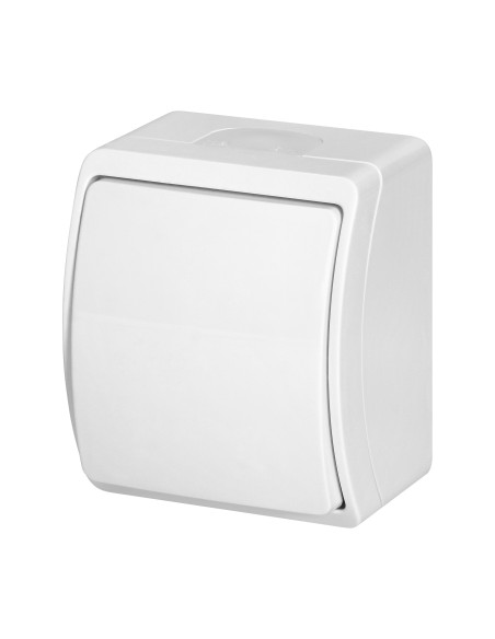 Łącznik jednobiegunowy n/t AQUATIC, IP44, biały