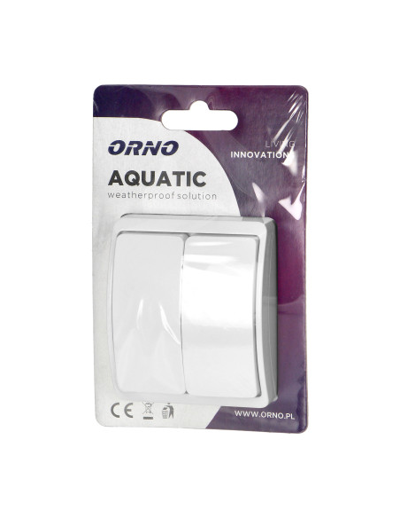 Łącznik świecznikowy n/t AQUATIC, IP44, biały