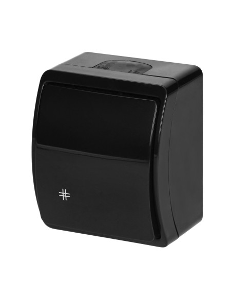 Łącznik krzyżowy n/t AQUATIC, IP44, czarny