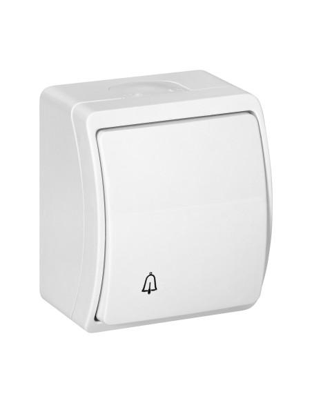Przycisk dzwonek n/t AQUATIC, IP44, biały