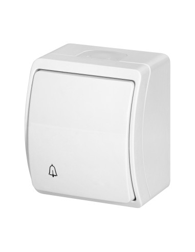 Przycisk dzwonek n/t AQUATIC, IP44, biały