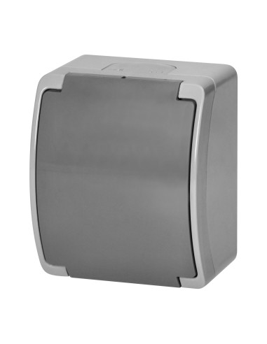 Gniazdo pojedyncze 2P+Z Schuko AQUATIC, IP44,...