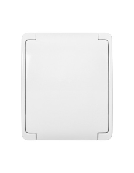 Gniazdo pojedyncze 2P+Z Schuko AQUATIC, IP44, białe