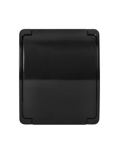 Gniazdo pojedyncze 2P+Z AQUATIC, IP44, czarne