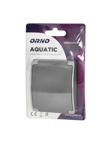 Gniazdo pojedyncze 2P+Z AQUATIC, IP44,...