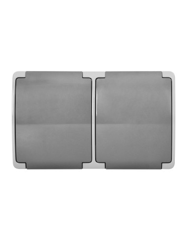 Gniazdo podwójne 2x2P+Z Schuko AQUATIC, IP44,...