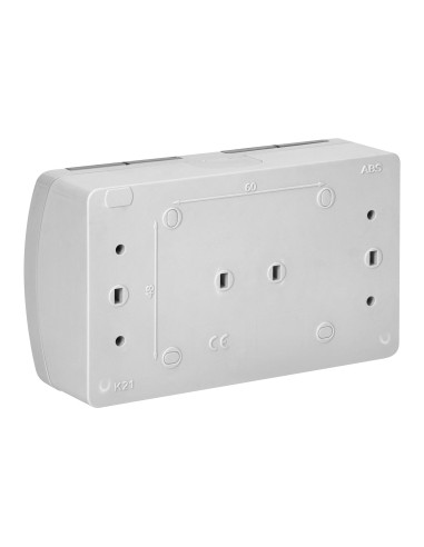 Gniazdo podwójne 2x2P+Z Schuko AQUATIC, IP44,...