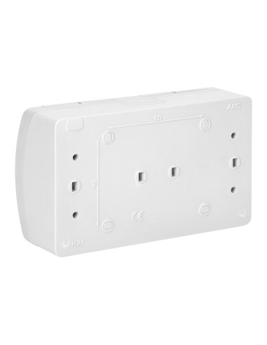 Gniazdo podwójne 2x2P+Z Schuko AQUATIC, IP44,...