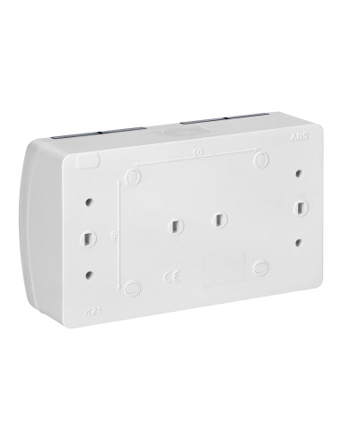 Gniazdo podwójne 2x2P+Z Schuko AQUATIC, IP44,...