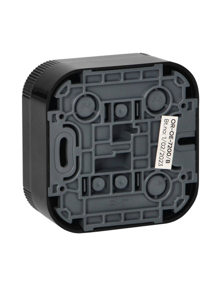 Łącznik jednobiegunowy N/T ToDo IP20, czarny