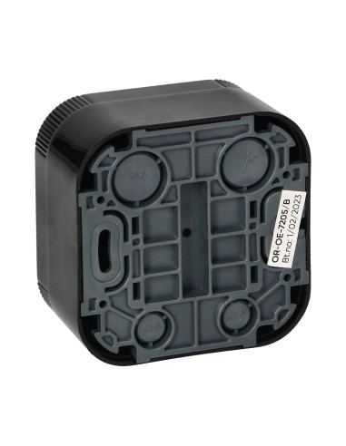 Gniazdo pojedyncze ToDo 2P+Z Schuko IP20, czarny