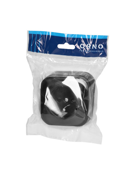 Gniazdo pojedyncze ToDo 2P+Z IP20, czarny, 10 szt.