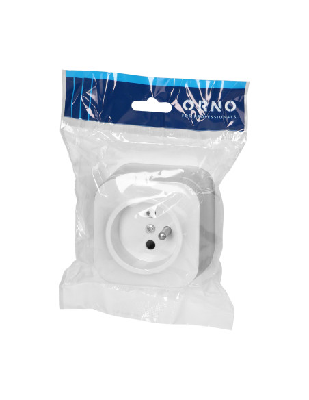 Gniazdo pojedyncze ToDo 2P+Z IP20, biały