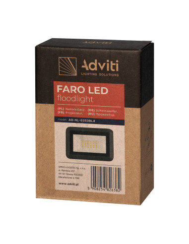 FARO LED naświetlacz 20W, 1600lm, IP65, 4000K,...