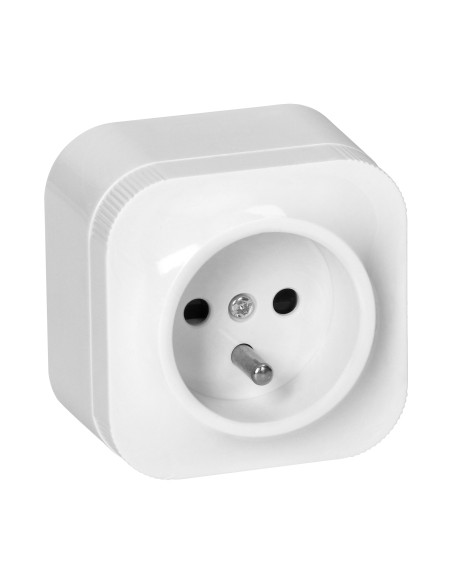 Gniazdo pojedyncze ToDo 2P+Z IP20, biały, 10 szt.