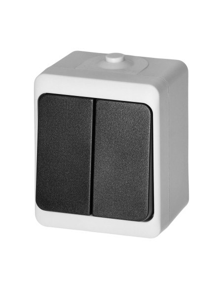 Łącznik świecznikowy AQUATIC MINI IP 54 biało-czarny