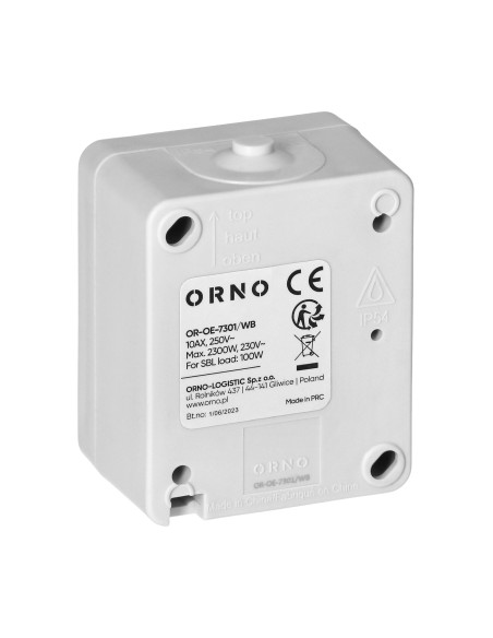 Łącznik świecznikowy AQUATIC MINI IP 54 biało-czarny