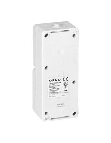 Łącznik jednobiegunowy + Gniazdo 2P+Z Schuko AQUATIC MINI IP 54 biało-czarne