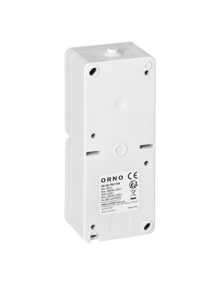 Łącznik jednobiegunowy + Gniazdo 2P+Z AQUATIC MINI IP 54 biało-czarne