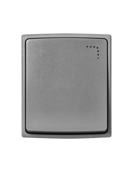 Łącznik jednobiegunowy z podświetleniem  AQUATIC PRO IP 55  szaro-grafitowy