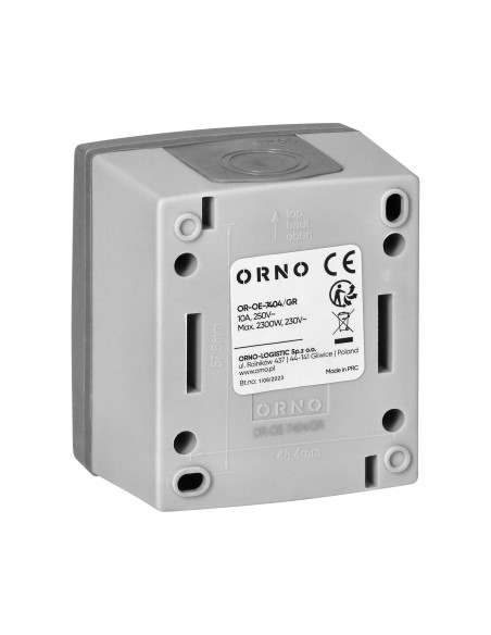 Przycisk dzwonek AQUATIC PRO IP 55 szaro-grafitowy