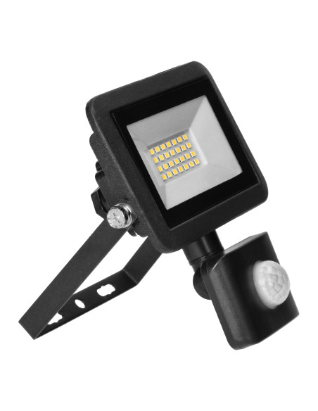 FARO S LED naświetlacz z PIR 20W, 1600lm, IP44, 4000K, aluminium + szkło