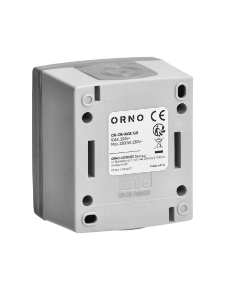 Łącznik roletowy  AQUATIC PRO IP 55 szaro-grafitowe