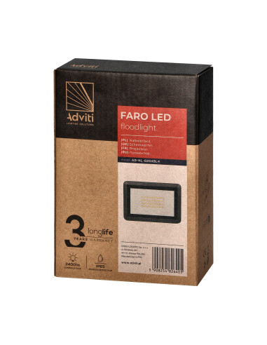 FARO LED naświetlacz 30W, 2400lm, IP65, 4000K,...