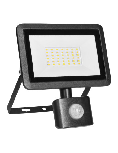 FARO S LED naświetlacz z PIR 30W, 2400lm, IP44,...