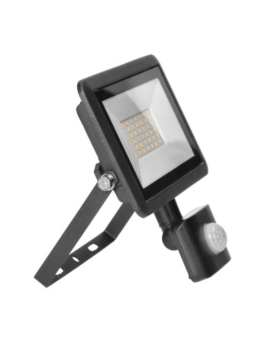 FARO S LED naświetlacz z PIR 30W, 2400lm, IP44,...