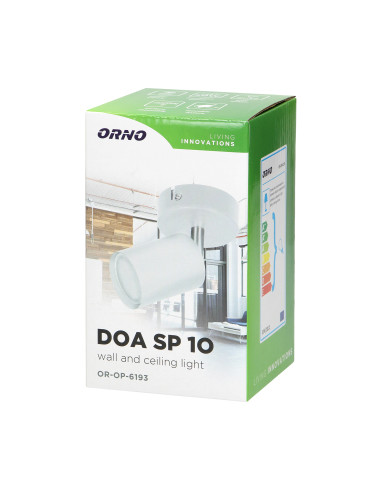 DOA SP 1O, oprawa ścienno-sufitowa, GU10 max....