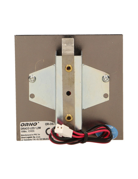 DRACO LED 1,2W, oprawa schodowa podtynkowa, 12V DC, 100lm, 6000K, mosiądz
