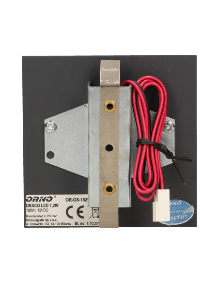 DRACO LED 1,2W, oprawa schodowa podtynkowa, 12V DC, 100lm, 6000K, grafit