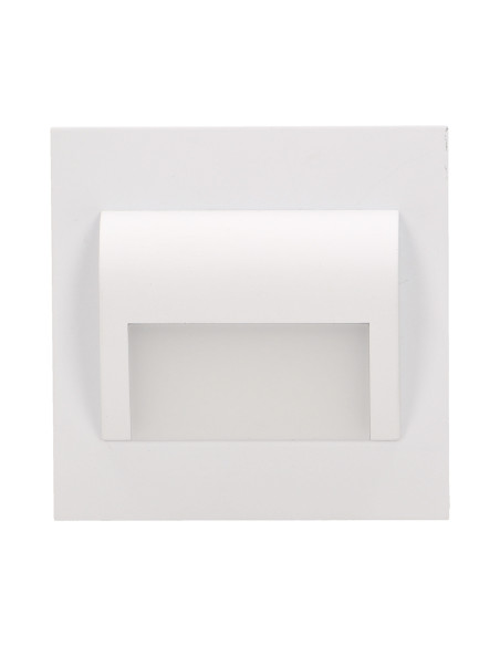 DRACO LED 1,2W, oprawa schodowa podtynkowa, 12V DC, 100lm, 6000K, biała