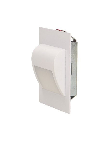 DRACO LED 1,2W, oprawa schodowa podtynkowa, 12V DC, 100lm, 6000K, biała