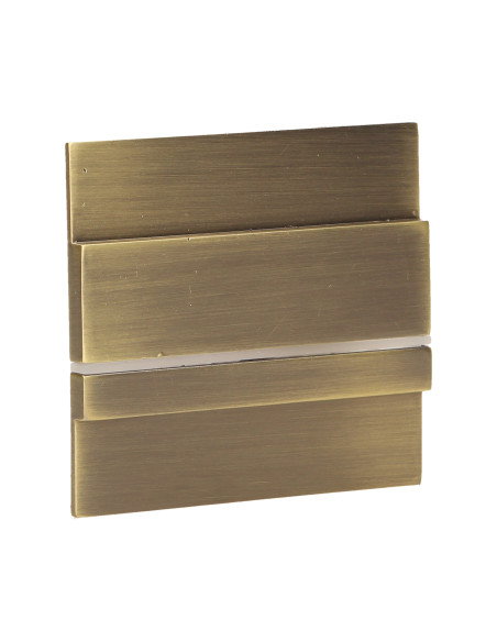 CYGNUS LED 1,2W, oprawa schodowa natynkowa, 12V DC, 100lm, 6000K, mosiądz