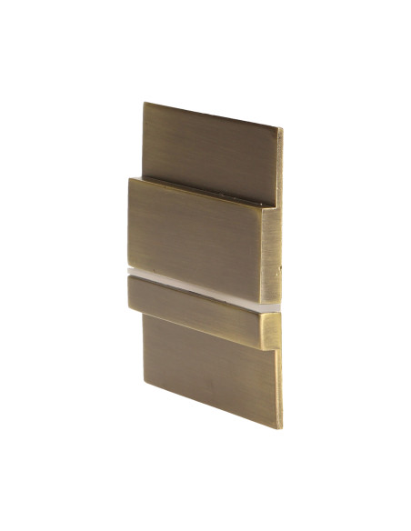 CYGNUS LED 1,2W, oprawa schodowa natynkowa, 12V DC, 100lm, 6000K, mosiądz