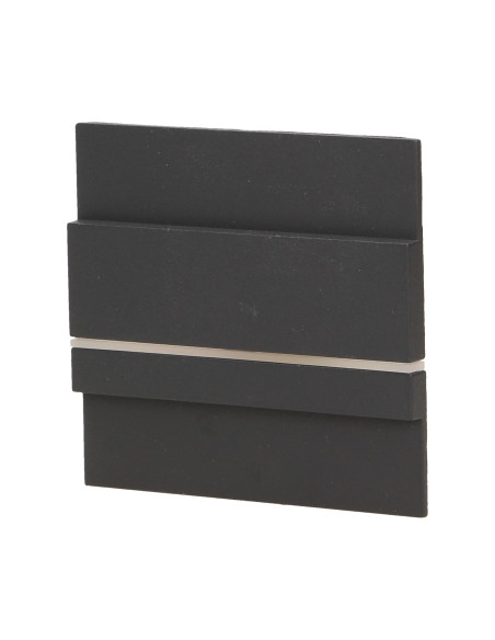 CYGNUS LED 1,2W, oprawa schodowa natynkowa, 12V DC, 100lm, 6000K, grafit