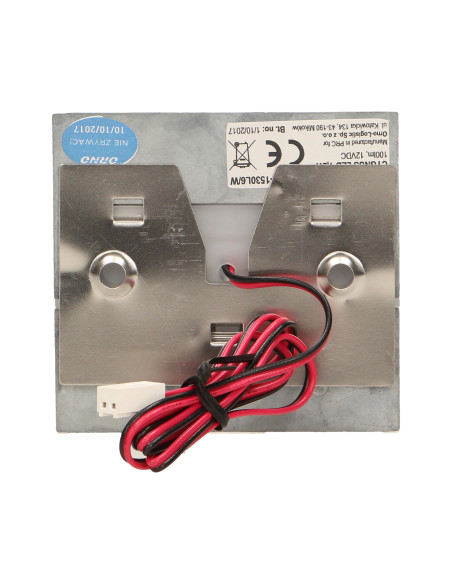 CYGNUS LED 1,2W, oprawa schodowa natynkowa, 12V DC, 100lm, 6000K, biała