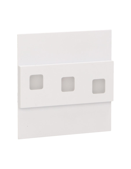LEPUS LED 1,2W, oprawa schodowa natynkowa, 12V DC, 100lm, 3000K, biała