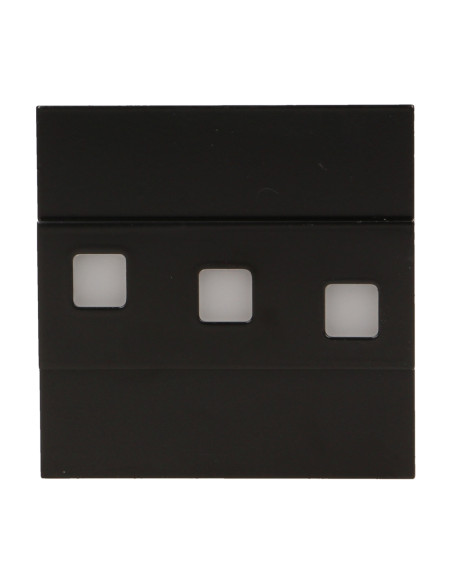 LEPUS LED 1,2W, oprawa schodowa natynkowa, 12V DC, 100lm, 6000K, czarna