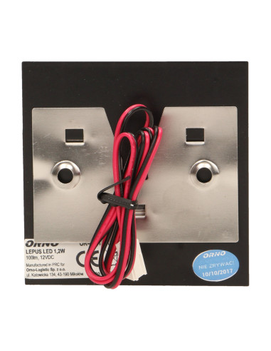 LEPUS LED 1,2W, oprawa schodowa natynkowa, 12V...