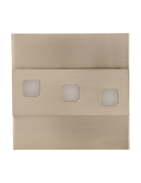 LEPUS LED 1,2W, oprawa schodowa natynkowa, 12V DC, 100lm, 6000K, satyna