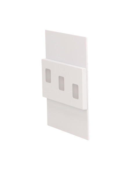 LEPUS LED 1,2W, oprawa schodowa natynkowa, 12V DC, 100lm, 6000K, biała